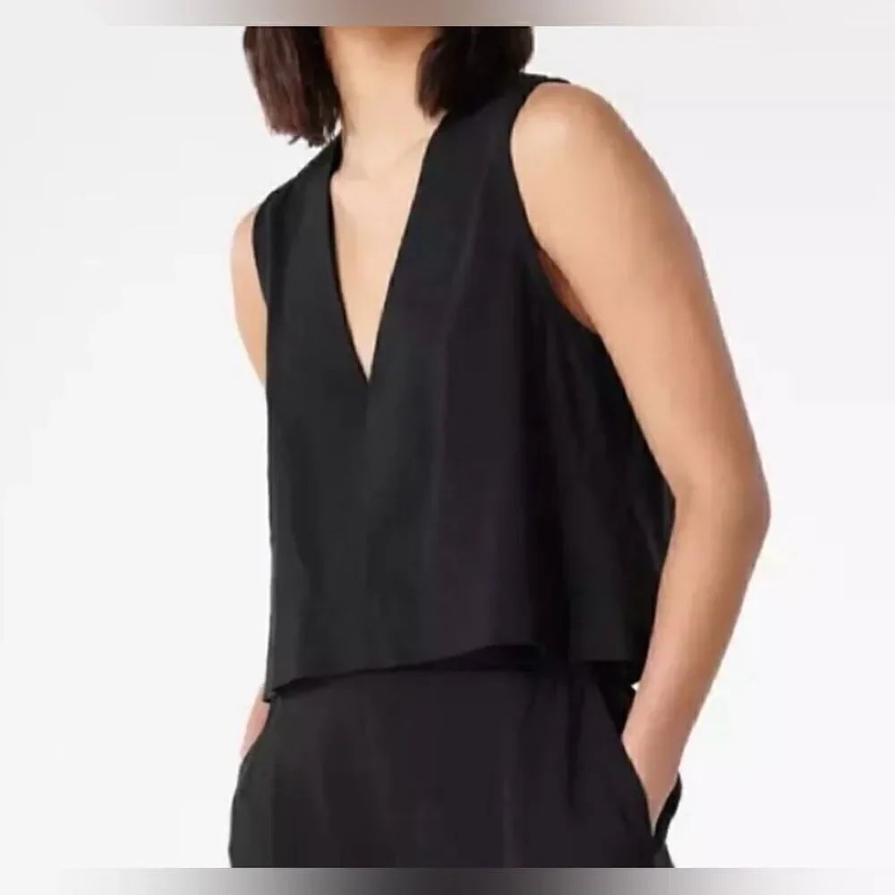 Sweaty Betty Rae stretch linen tank size 8